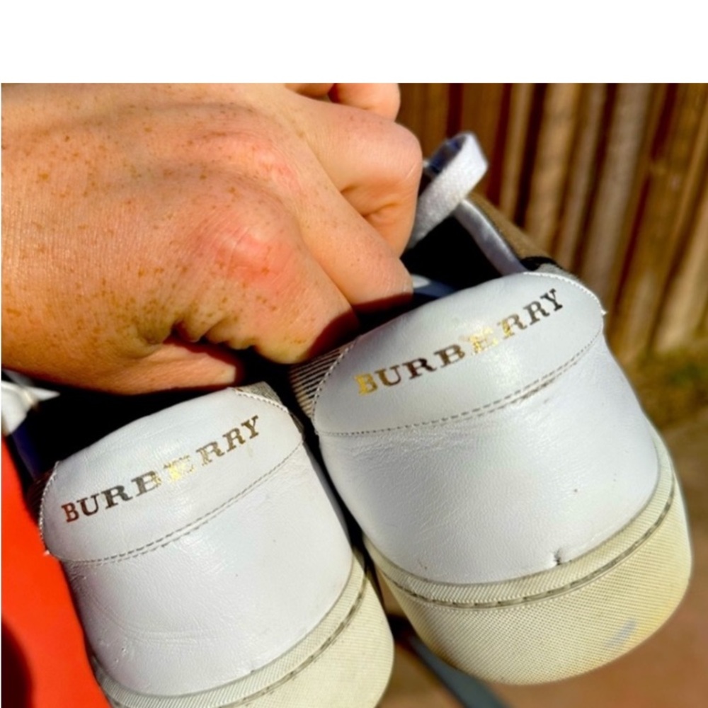 Burberry Salmond Nova Check Sneakers Sz 41 - Picture 6 of 9